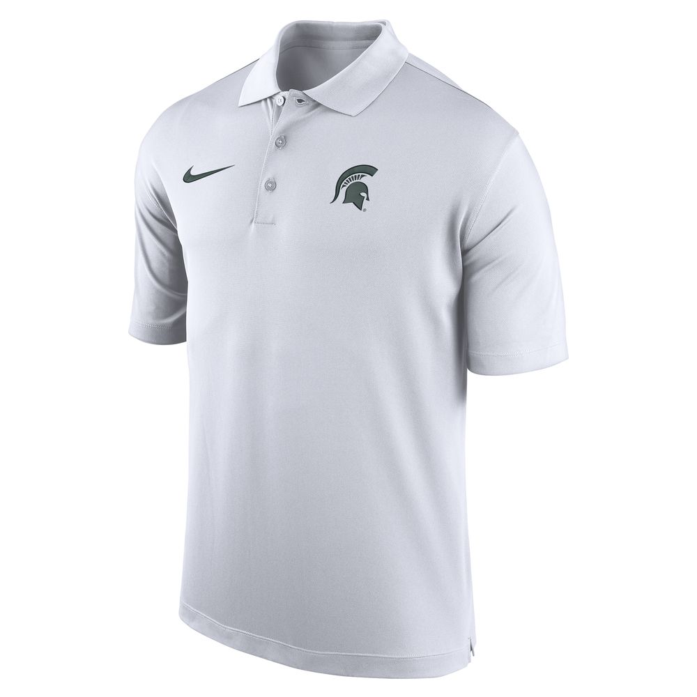 Nike White Dri-FIT MSU Polo