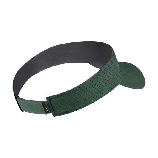 Back view of green Nike visor