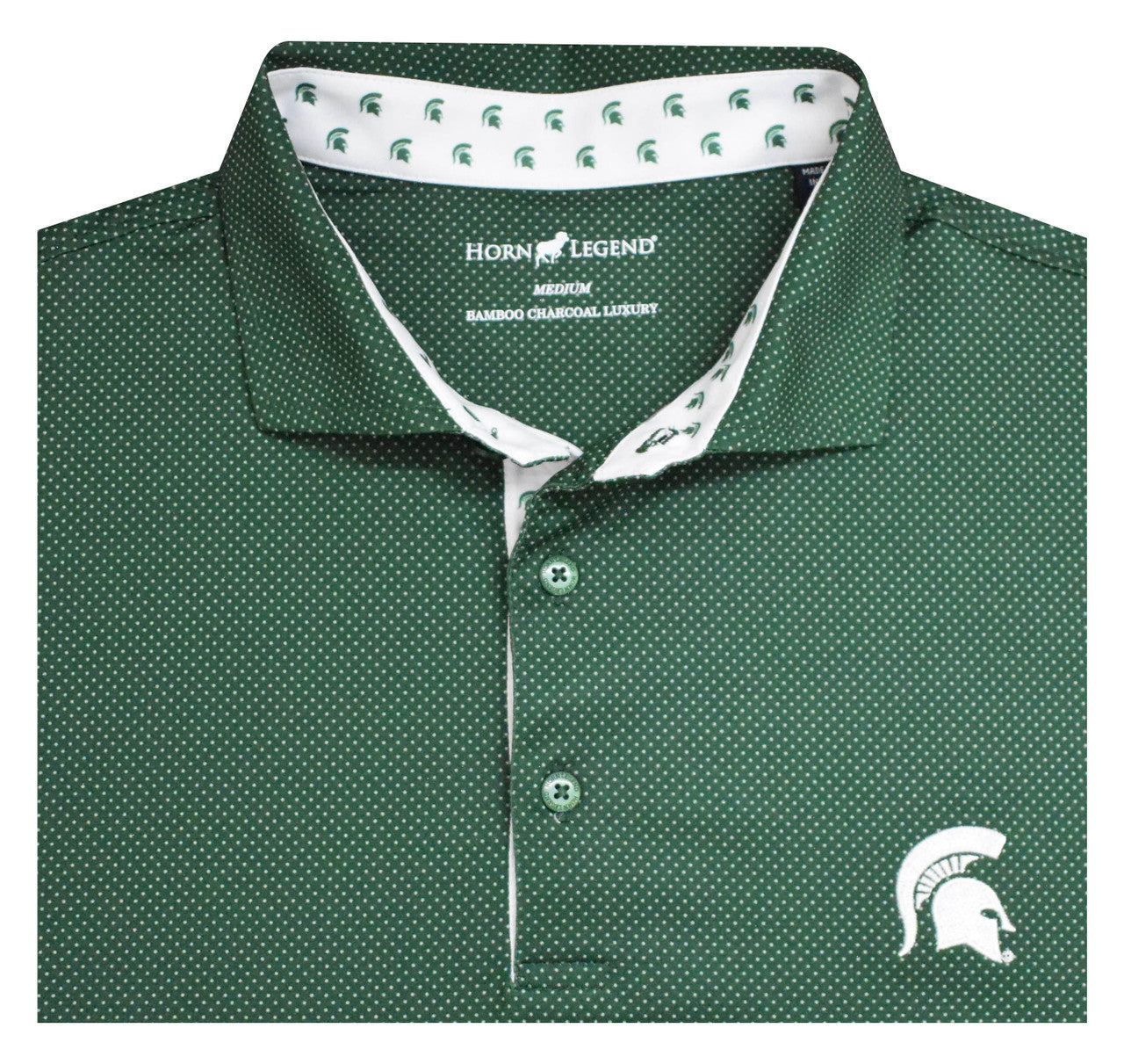 Michigan State Helmet Polo