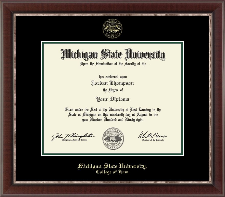 College of Law Diploma Frames