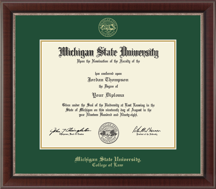 College of Law Diploma Frames