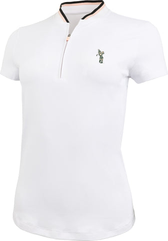 AHEAD WOMENS SPARTY GOLF OASIS SS POLO WHITE