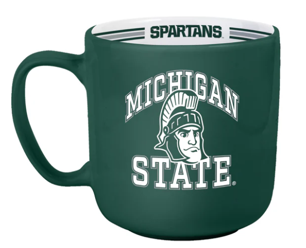 Logo Brand Michigan State Stripe Mug 15 oz
