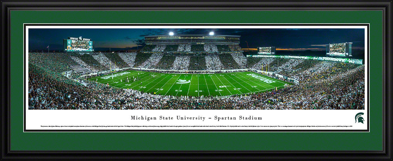 Blakeway Panoramas Michigan State Spartans Football Stripe the Stadium