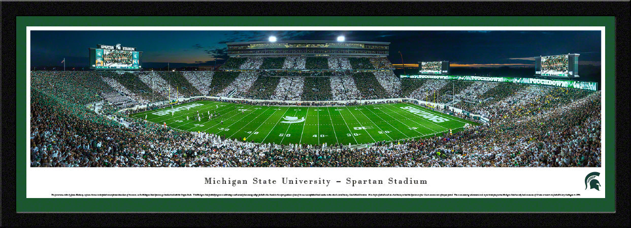 Blakeway Panoramas Michigan State Spartans Football Stripe the Stadium