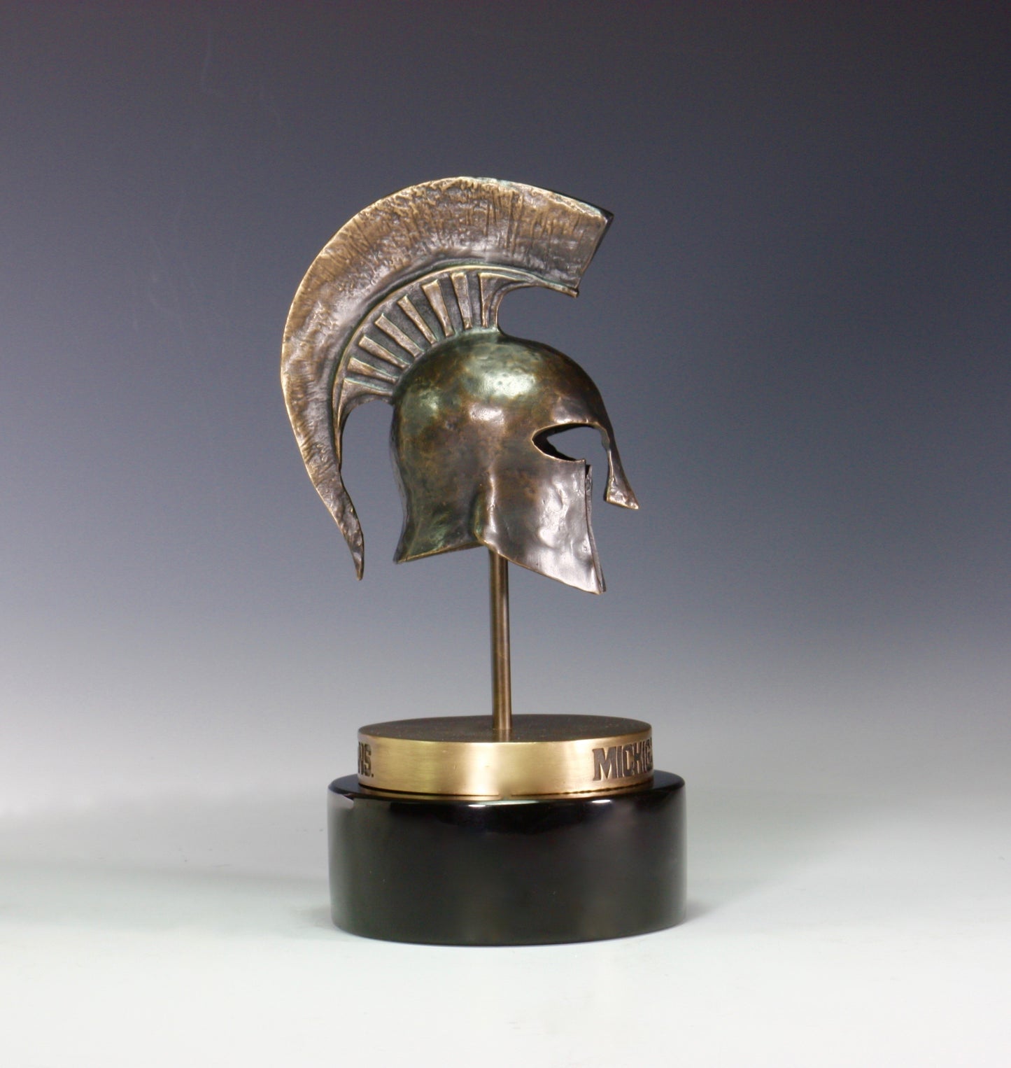 ICON Artworks 6.5" Bronze Plated Cast Pewter Spartans Helmet Desktop Sculpture