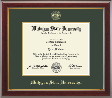 Church Hill Gold Embossed Diploma Frame in Gallery (Bachelor's/ Master's)