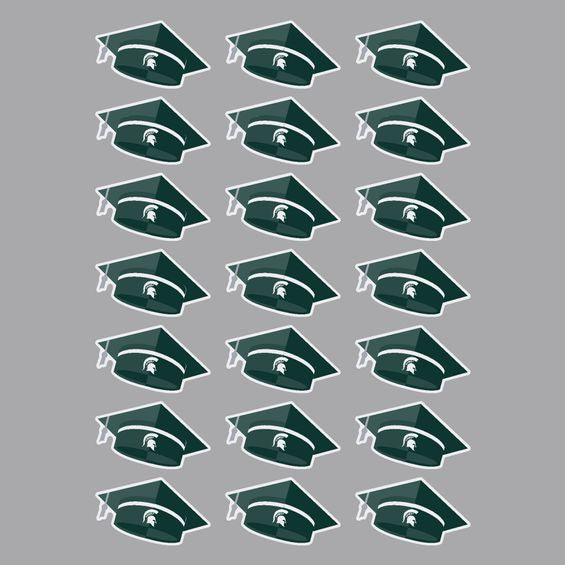 CDI MSU Grad Cap Sticker Sheet