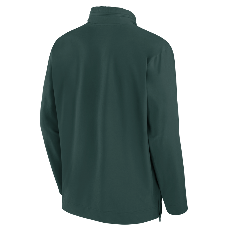 Back of a green sports jacket