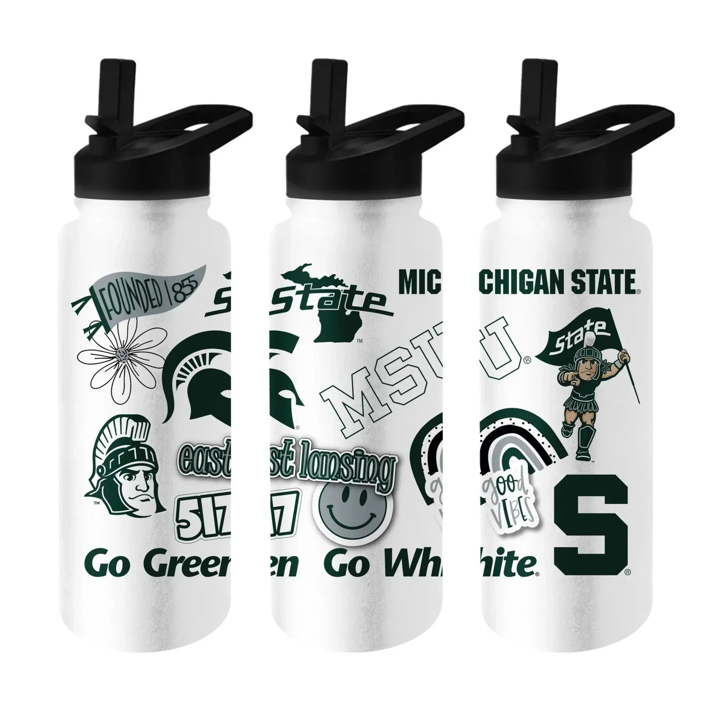 East Lansing Quench Bottle - 34 oz. – Spartan Spirit Shop