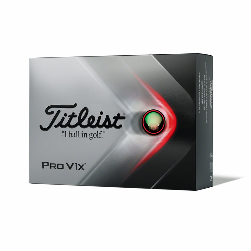 Titleist gray and black Pro V1x box.