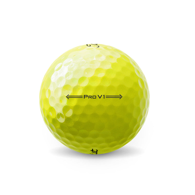 A white Titleist golf ball with red text personalized with a name and message.