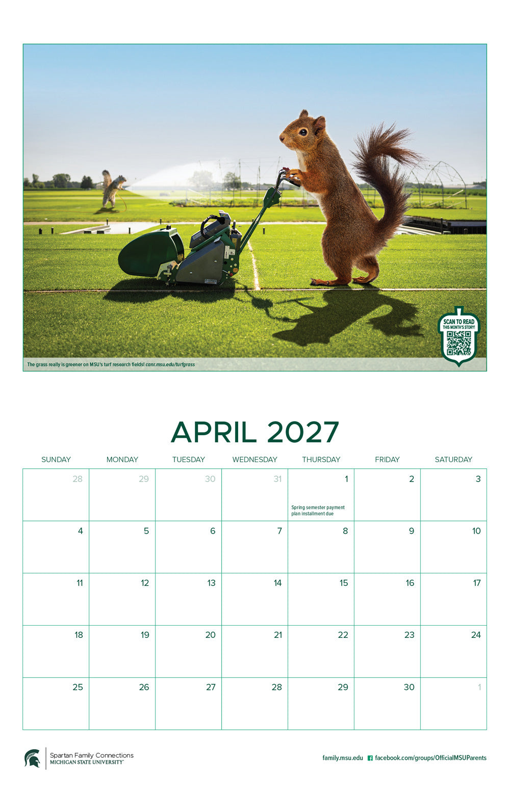 2026-2027 Spartan Family Calendar
