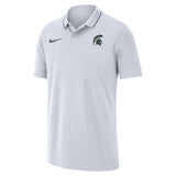 Nike White Dri-FIT MSU Coaches Polo