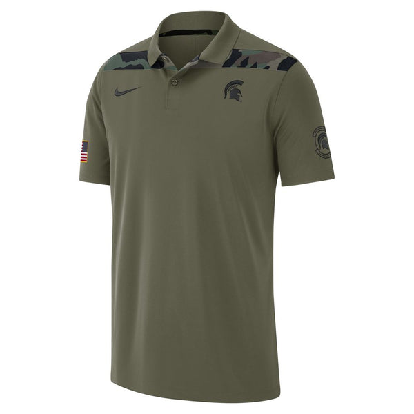 Nike Michigan 2024 State Spartans Military Collection UV Polo Shirt DD3840-222 NCAA M