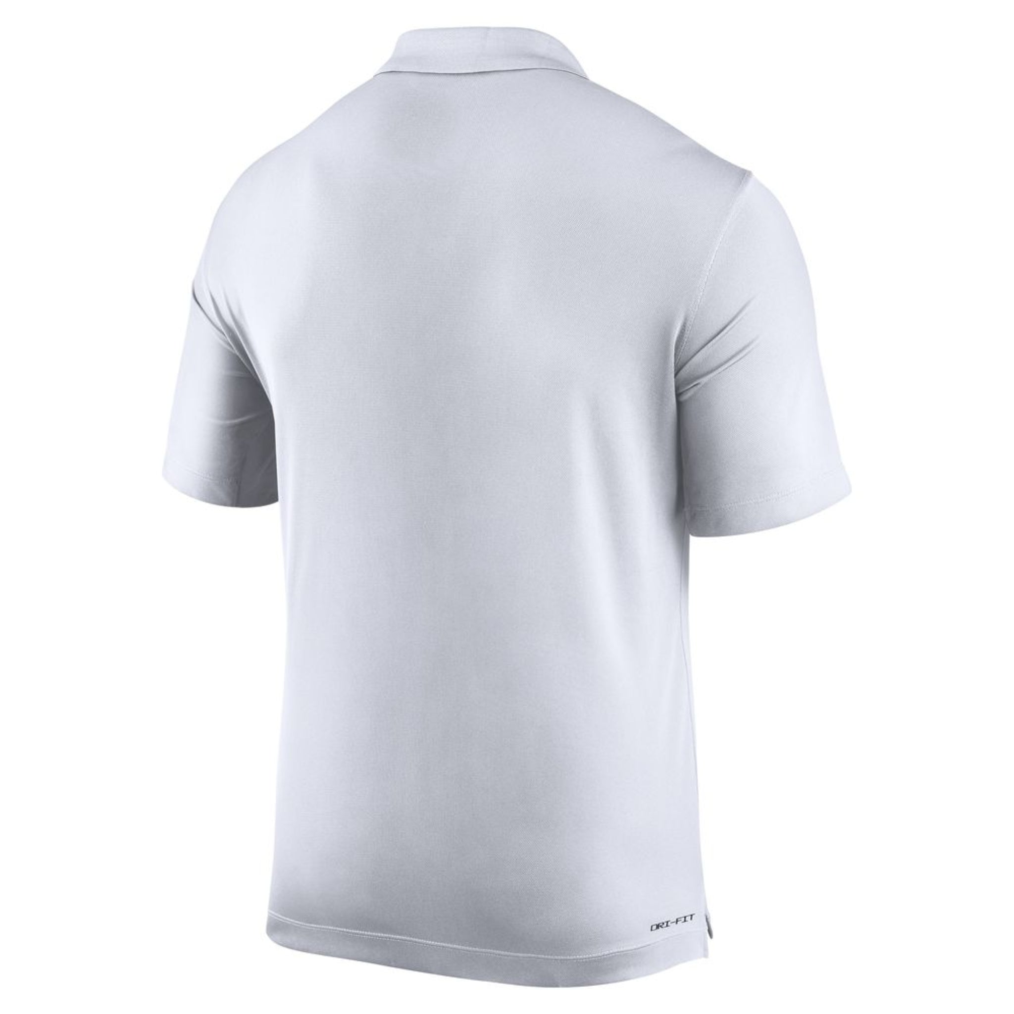 The back of a white polo.