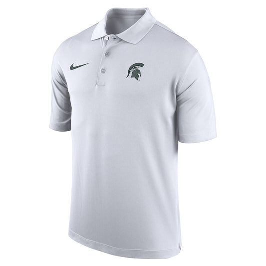 Nike White Dri-FIT MSU Polo