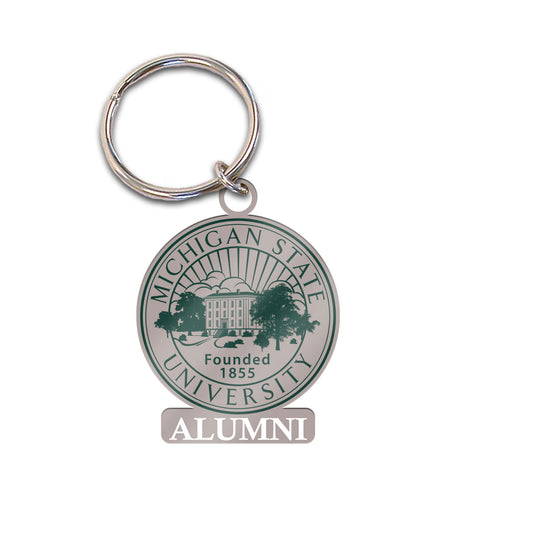 MCM Michigan State Alumni Seal Keychain