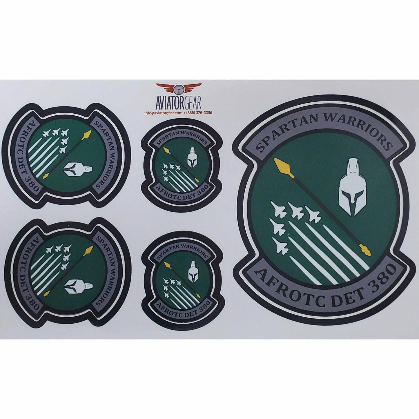 aviator gear patches Air Force ROTC Detachment 380 Stickers – Spartan Spirit Shop