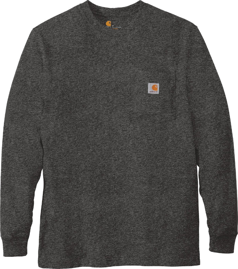 Charcoal long sleeve t-shirt with pocket.