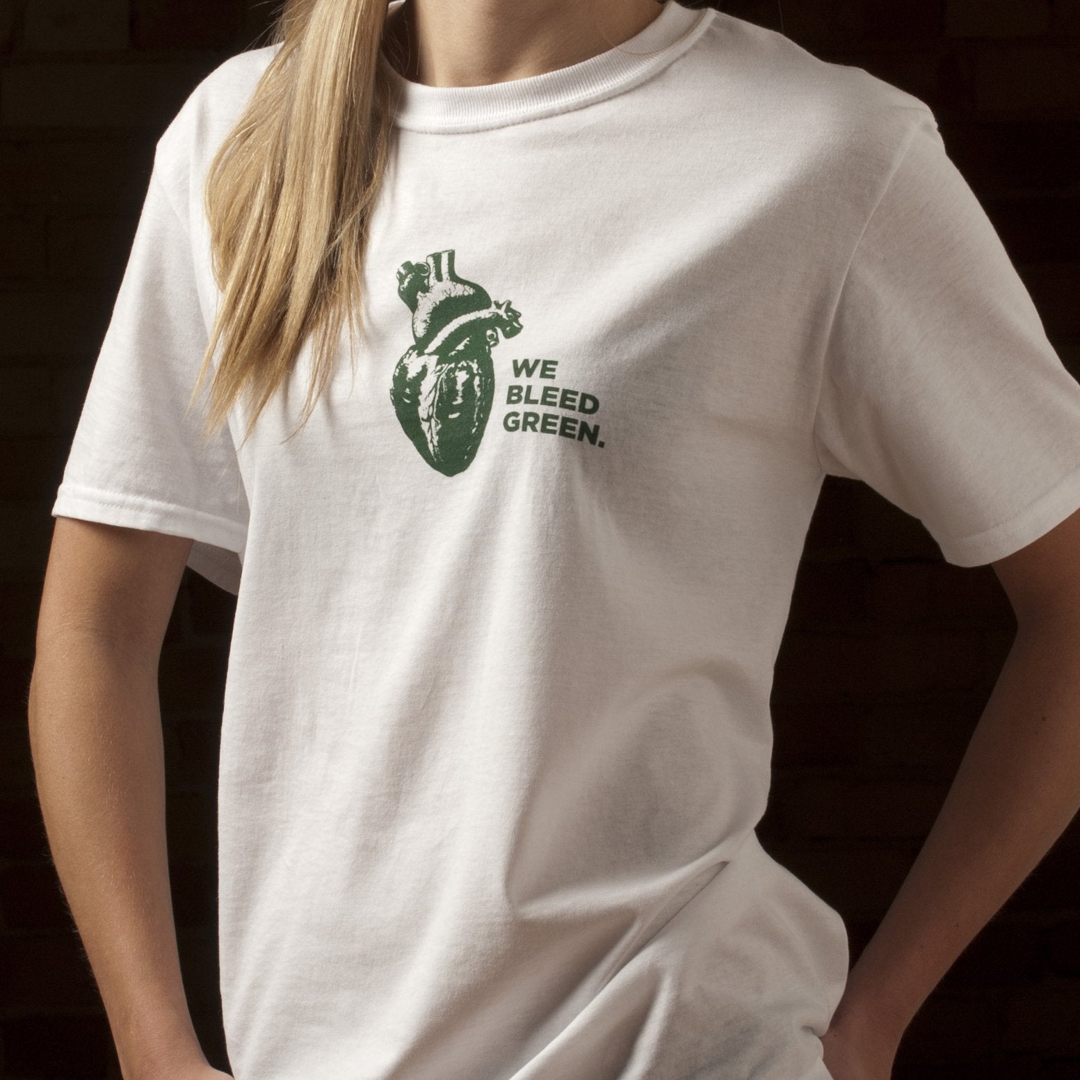 College of Human Medicine We Bleed Green T-Shirt - White – Spartan