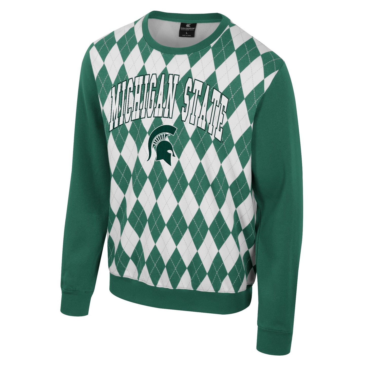 MSU Argyle Pullover