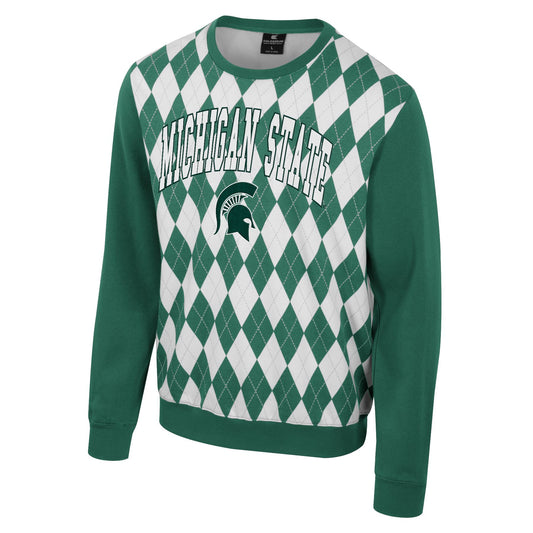 MSU Argyle Pullover
