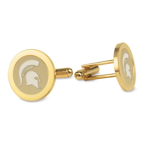 CSI Gold Helmet Cufflinks