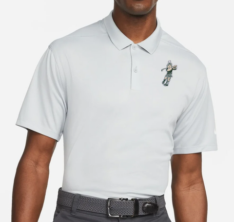 Nike Golf Dri-FIT Victory Golfing Sparty Polo Light Grey