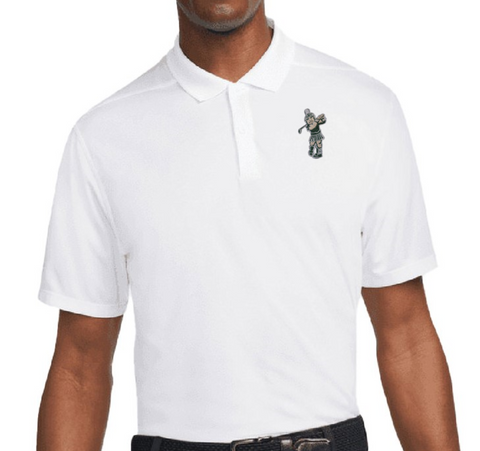 Nike Golf Dri-FIT Victory Golfing Sparty Polo White