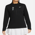 Nike Women's Golfing Sparty UV Advantage 1/2 Zip Black