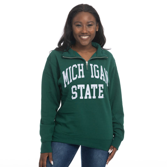 Michigan State Embroidered Quarter Zip