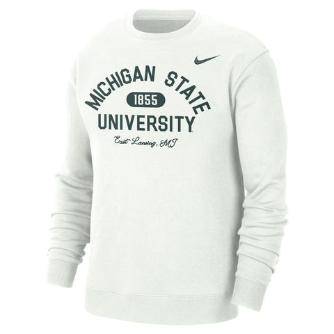 Nike Michigan State Crew Neck Sweatshirt - White