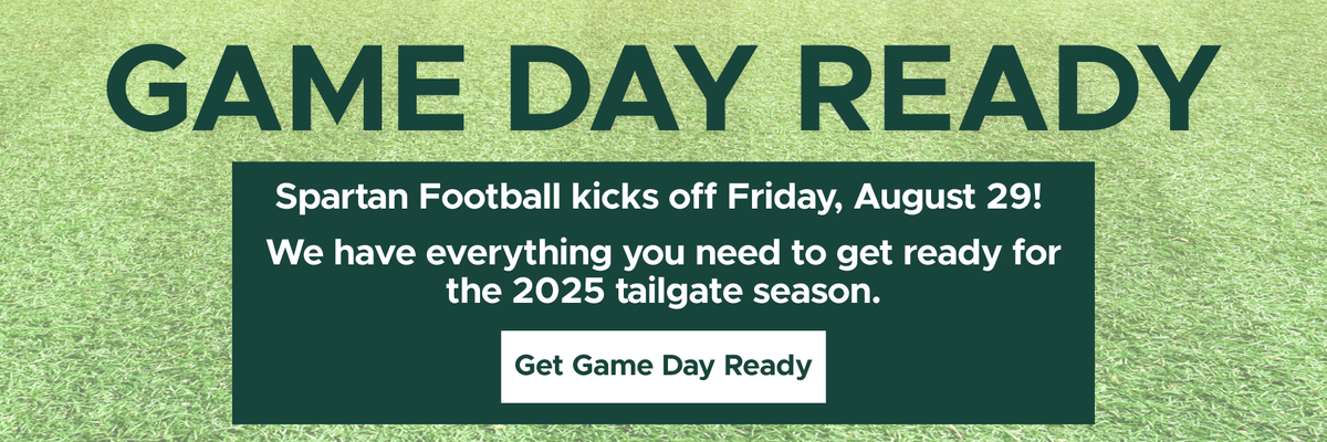 Game day Ready: Spartan Football kicks off Friday, August 29! We have everything you need to get ready for the 2025 tailgate season. Get Game Day Ready!
