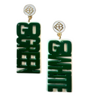 Brianna Cannon Go Green Go White Dangle Earrings