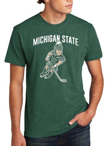 Nudge Printing Sparty Hockey Short Sleeve T-Shirt