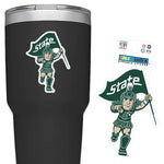 CDI Running Sparty Durable Sticker