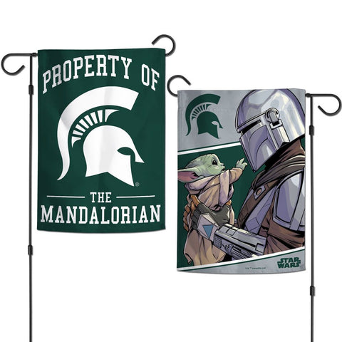 WinCraft MSU/ Star Wars Co Branded Garden Flag- Mandalorian