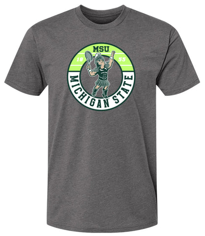 Nudge Printing Michigan State Tennis Sparty T Shirt