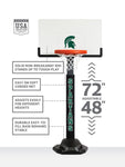 HUPLAY Pro Adjustable Post Basketball Set