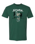 Nudge Printing Golfing Sparty Shirt