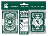 MSU 2-Pack Playing Cards & Dice Set