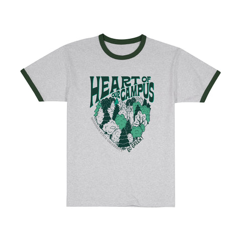 Uscape RENEW Ringer T-Shirt Heart of Campus