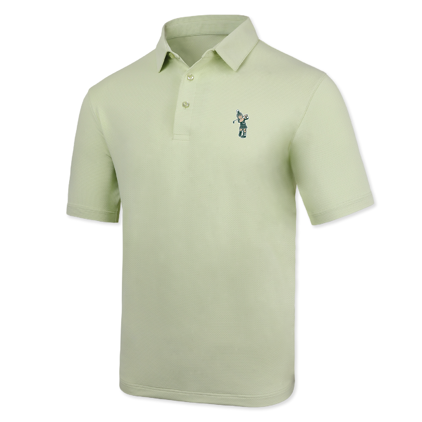 Golf Sparty Ahead Textured Golf Polo – Spartan Spirit Shop