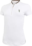 AHEAD WOMENS SPARTY GOLF OASIS SS POLO WHITE