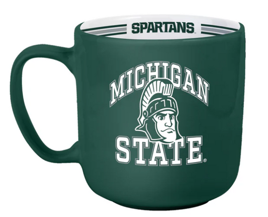 Logo Brand Michigan State Stripe Mug 15 oz