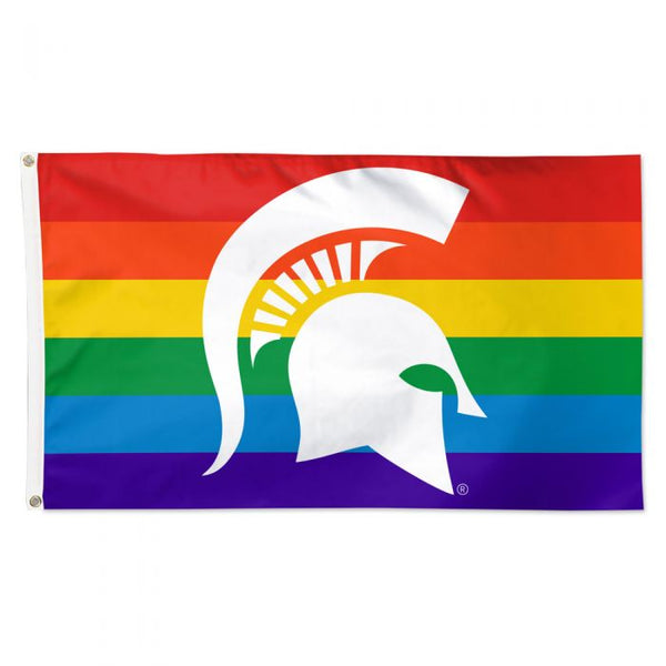 Michigan State Spartan Helmet Pride Flag - 3' x 5'
