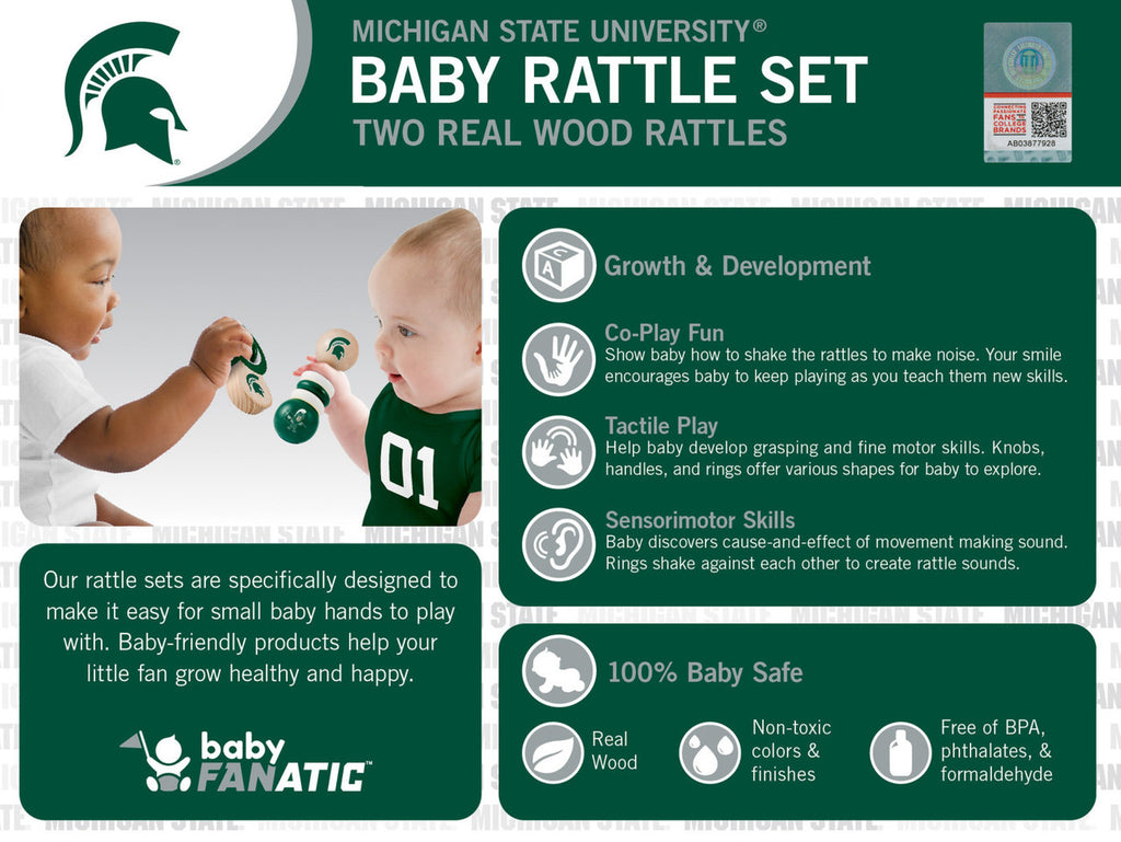 Masterpieces Baby Rattle Set – Spartan Spirit Shop