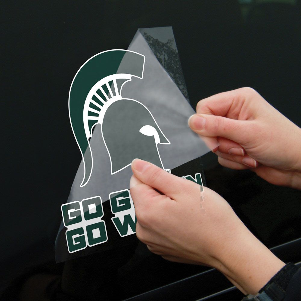 Wincraft Go Green Go White Helmet Decal