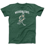 Nudge Printing Sparty Hockey Short Sleeve T-Shirt